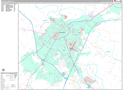 Bowling Green Wall Map Premium Style 2026